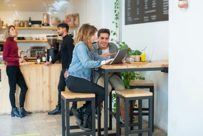 People collaborating online